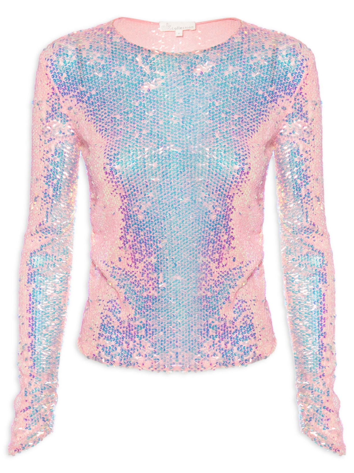 Blusa Feminina Paetê Flamingo Felicia - Rosa