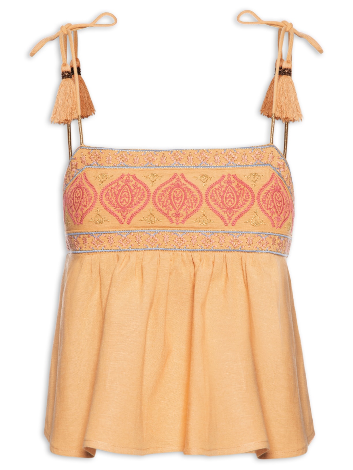 Blusa Feminina Pala Bordado - Amarelo