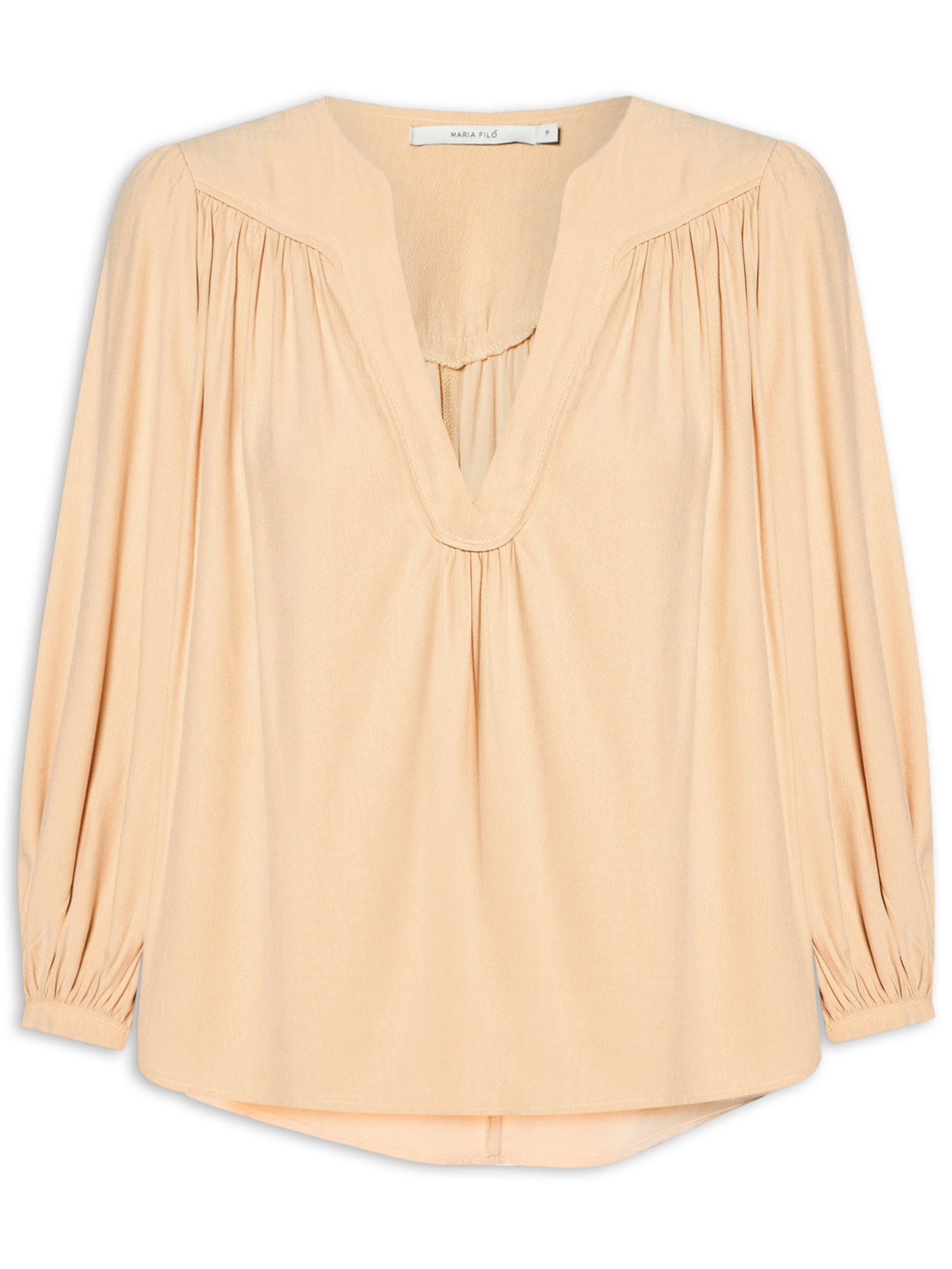 Blusa Feminina Pala Franzido - Bege