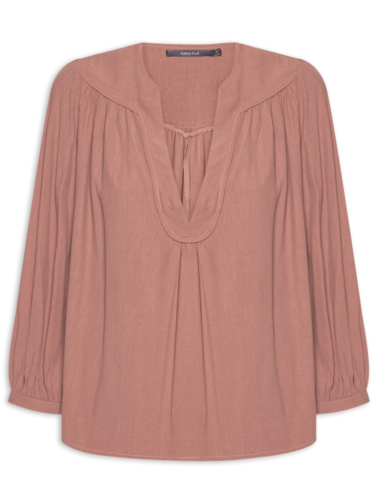 Blusa Feminina Pala Franzido - Rosa