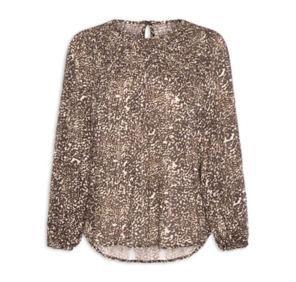 Blusa Feminina Pala Lastéx Estampa Kira - Animal Print