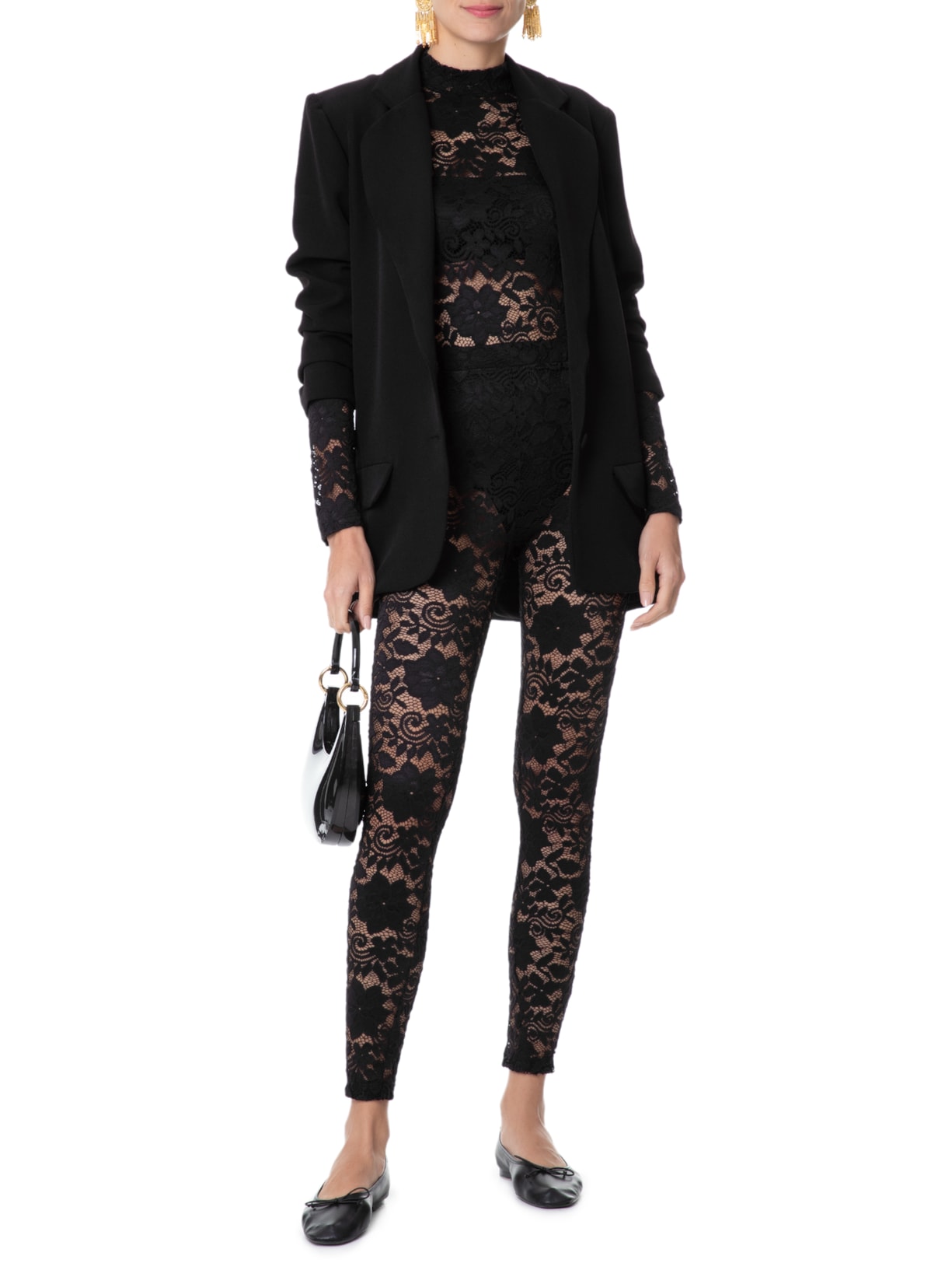 Blusa Feminina Payton Preto Carol Bassi