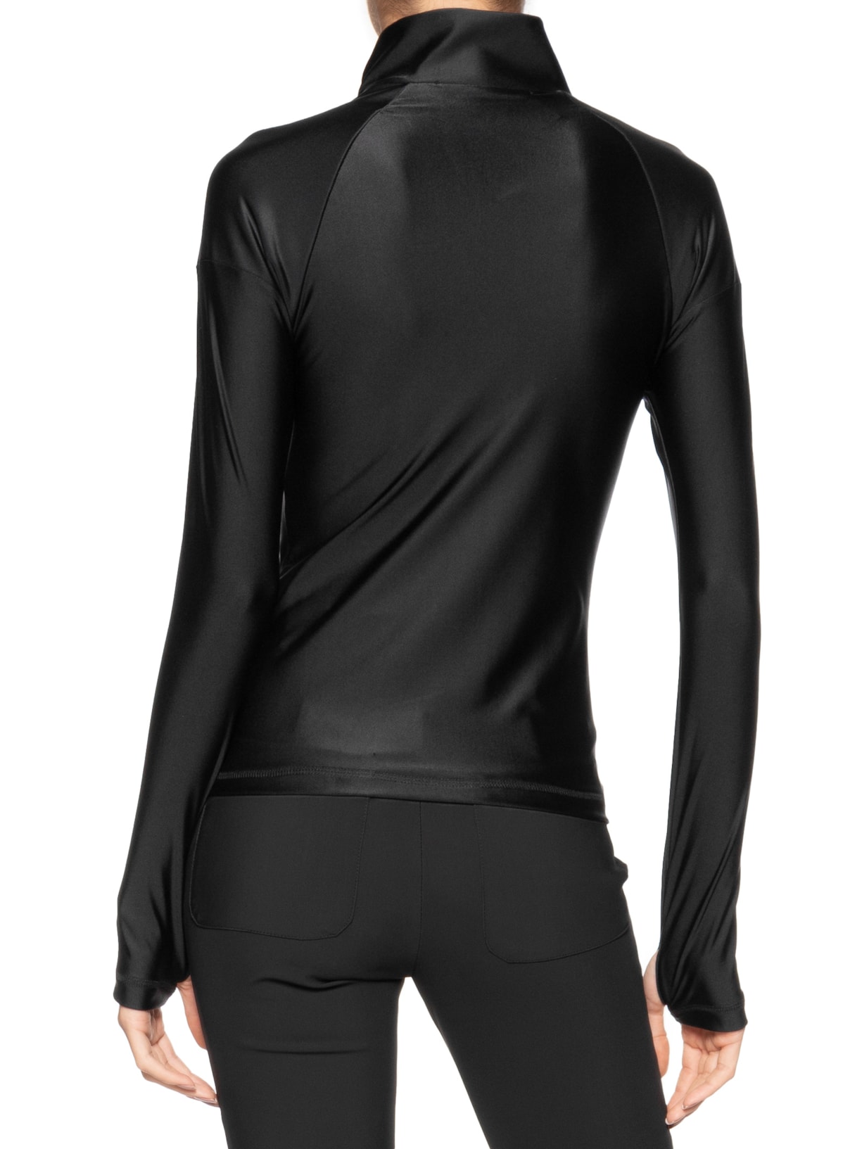 Blusa Feminina Pelle Manga Longa Preto Lo De Lui + Le Barb
