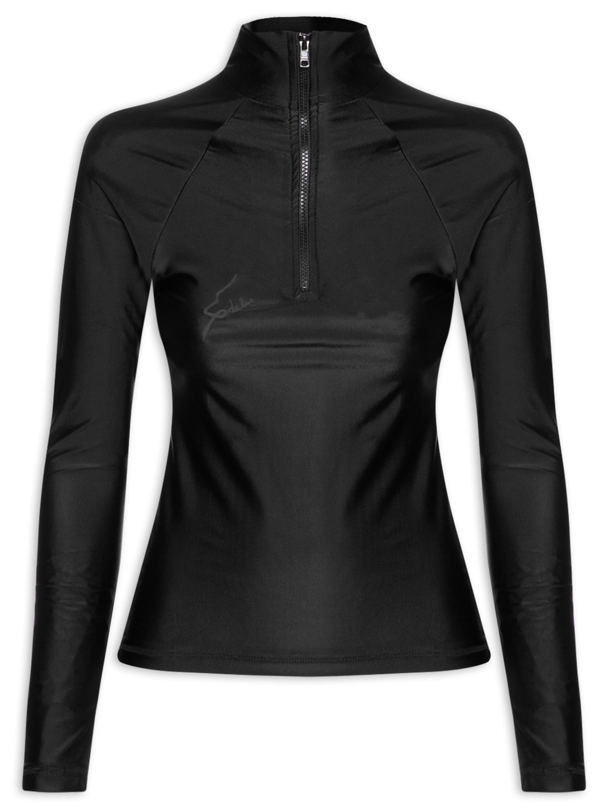 Blusa Feminina Pelle Manga Longa Preto Lo De Lui + Helena Barbero