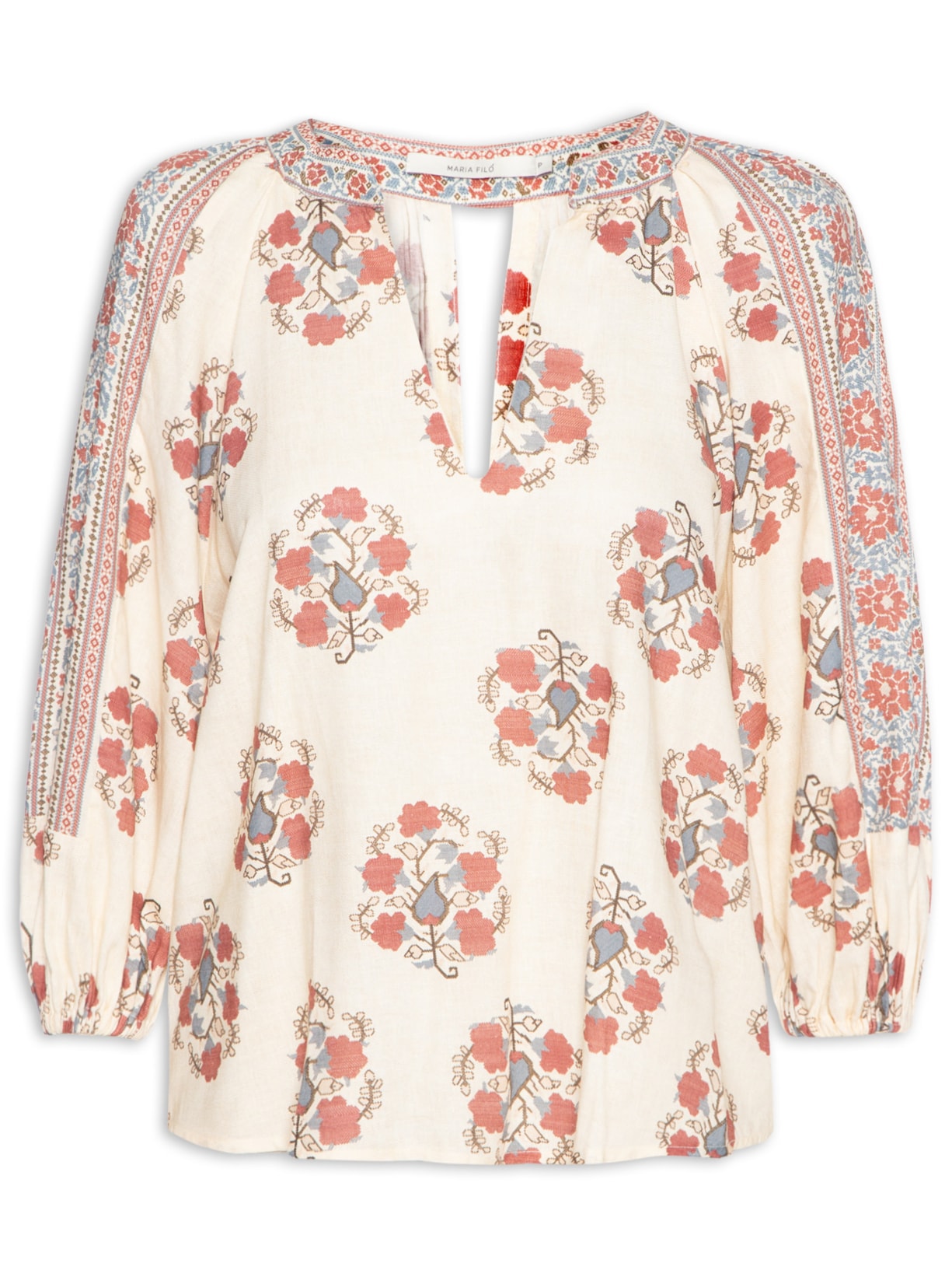 Blusa Feminina Peônia - Bege