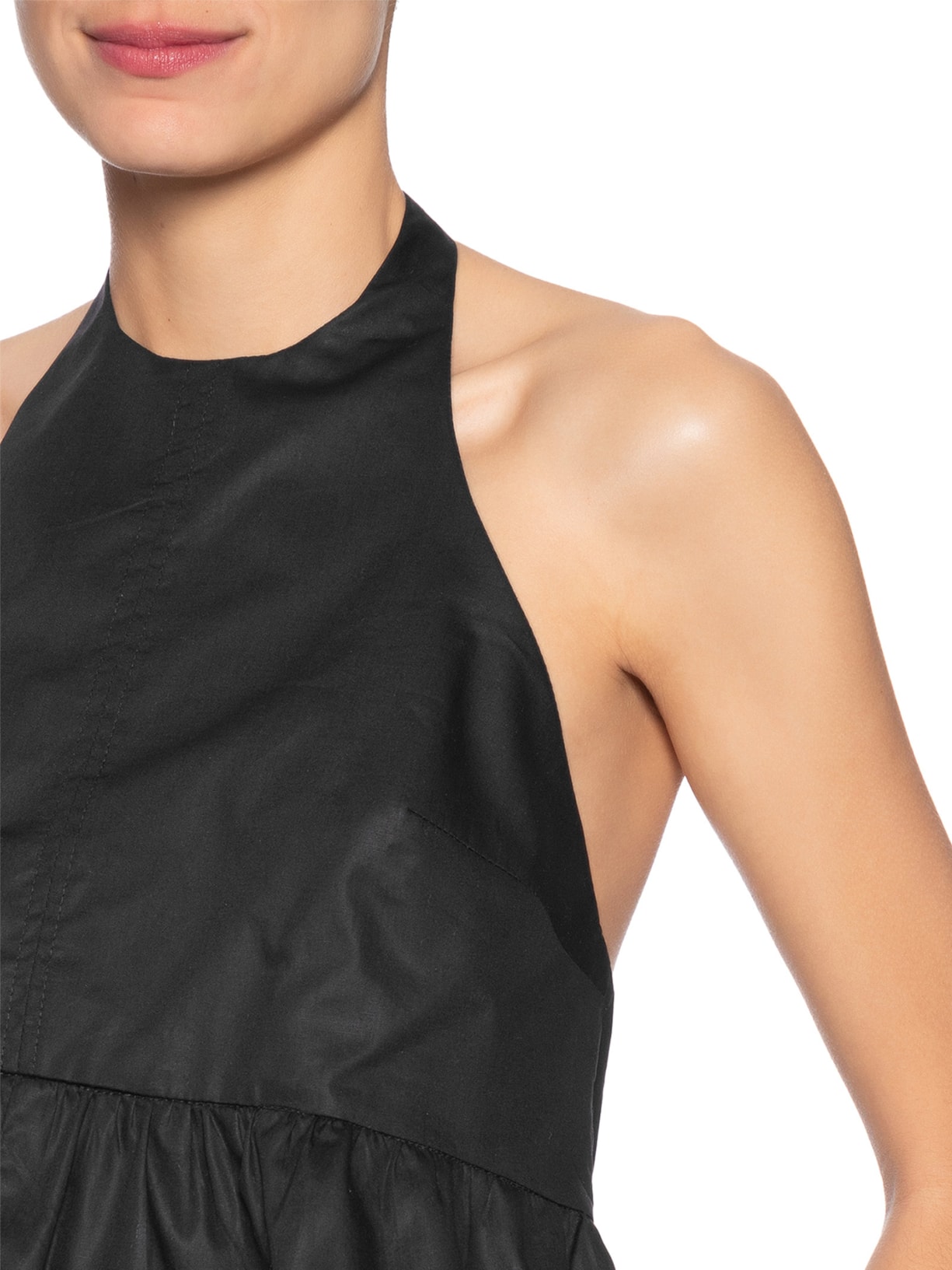 Blusa Feminina Peplum De Algodão Preto Animale