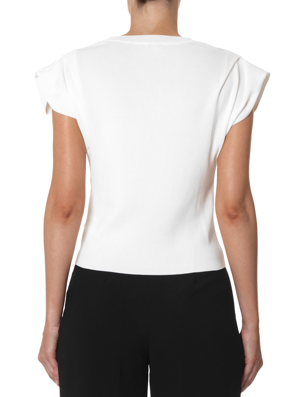 Blusa Feminina Piercing Branco  Le Lis