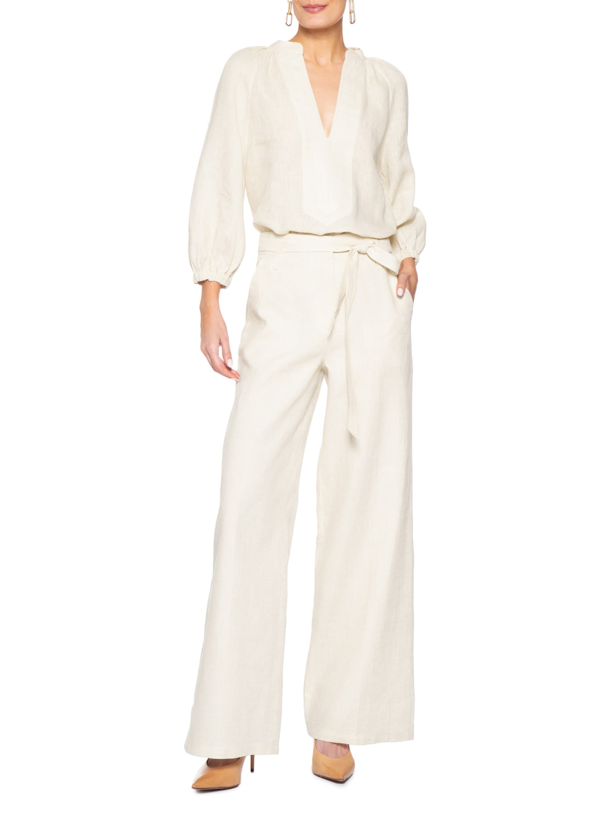 Blusa Feminina Pilar Bege Le Lis