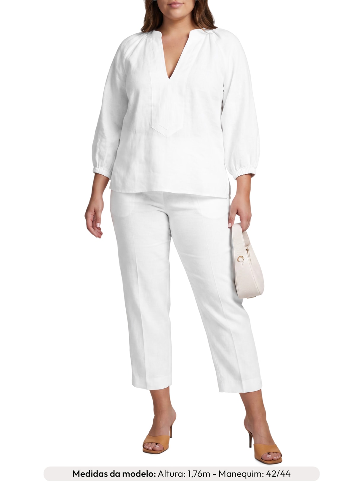 Blusa Feminina Pilar Branco Le Lis