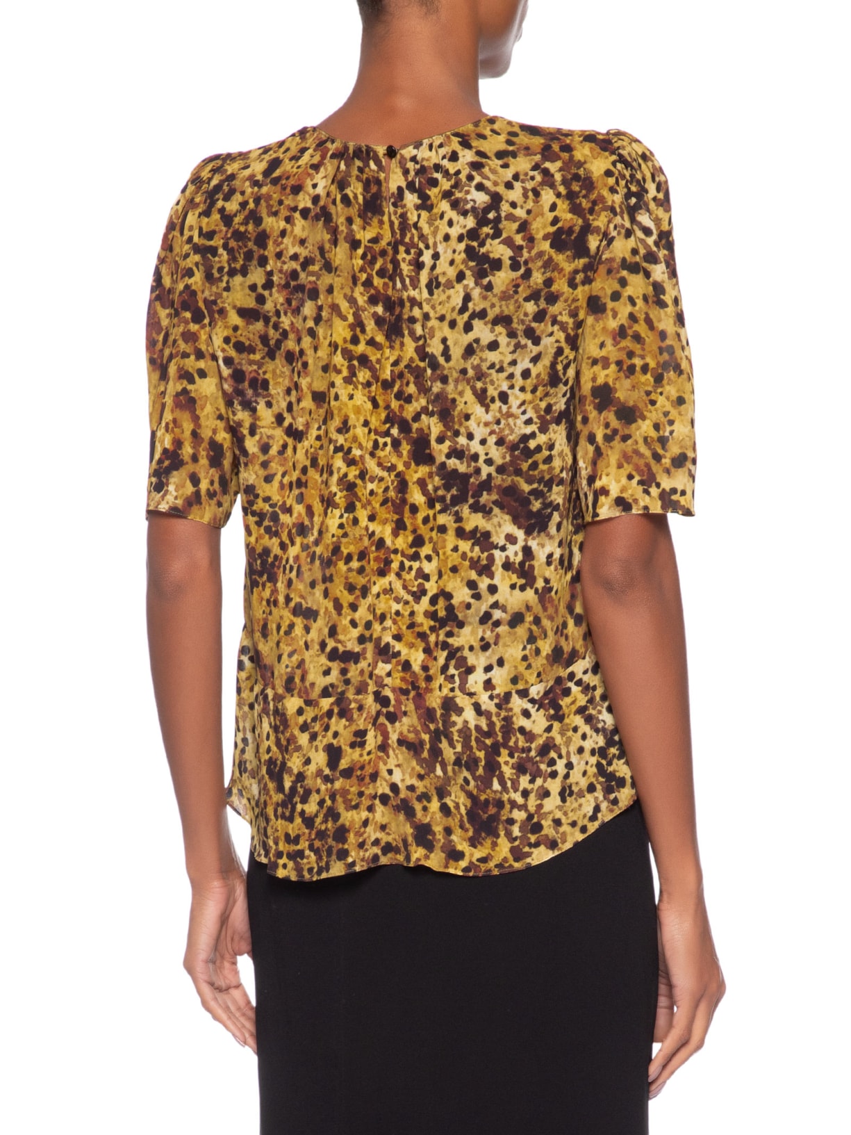 Blusa Feminina Pintada Color Marrom Animale