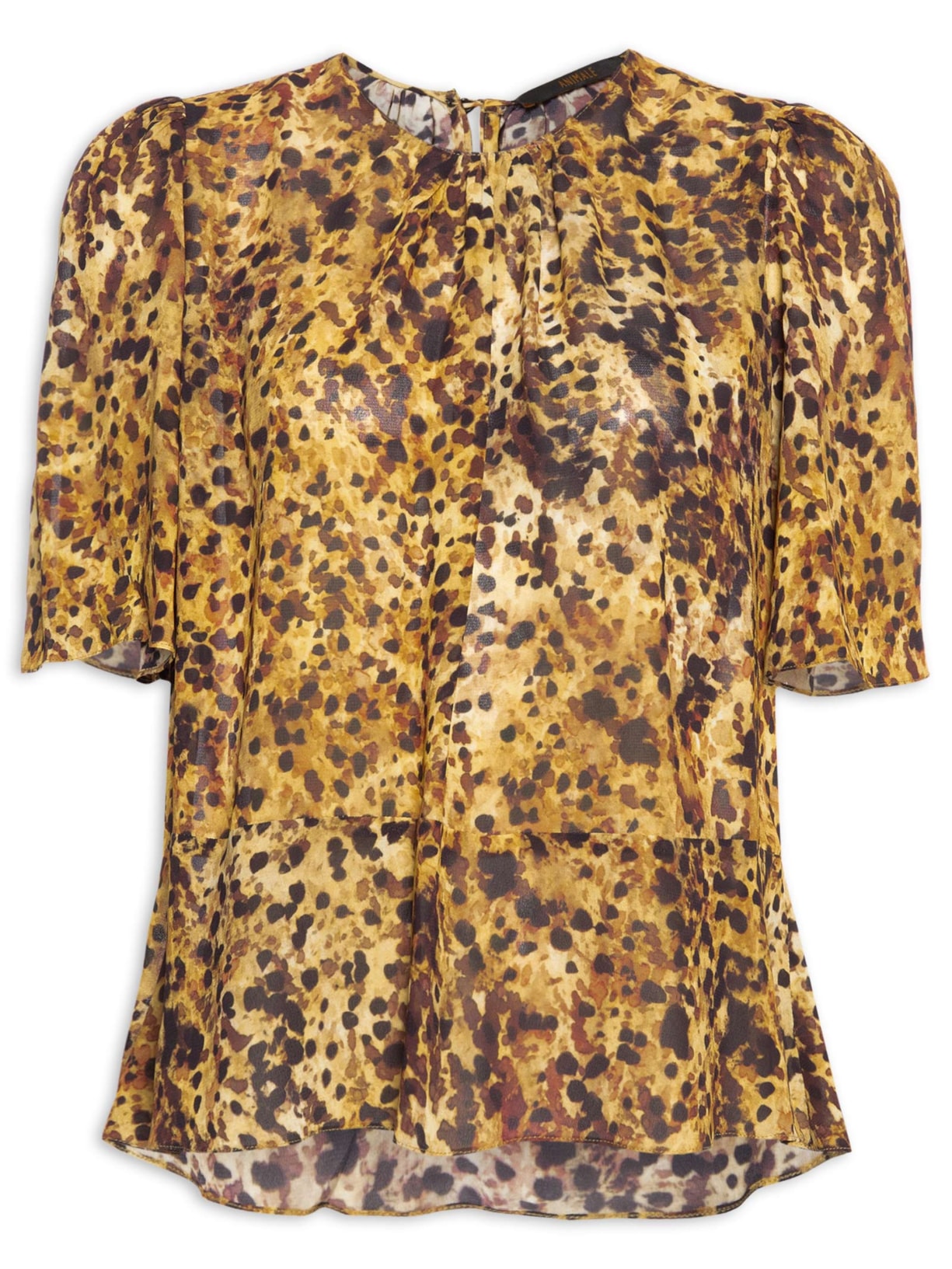 Blusa Feminina Pintada Color – Marrom Animale