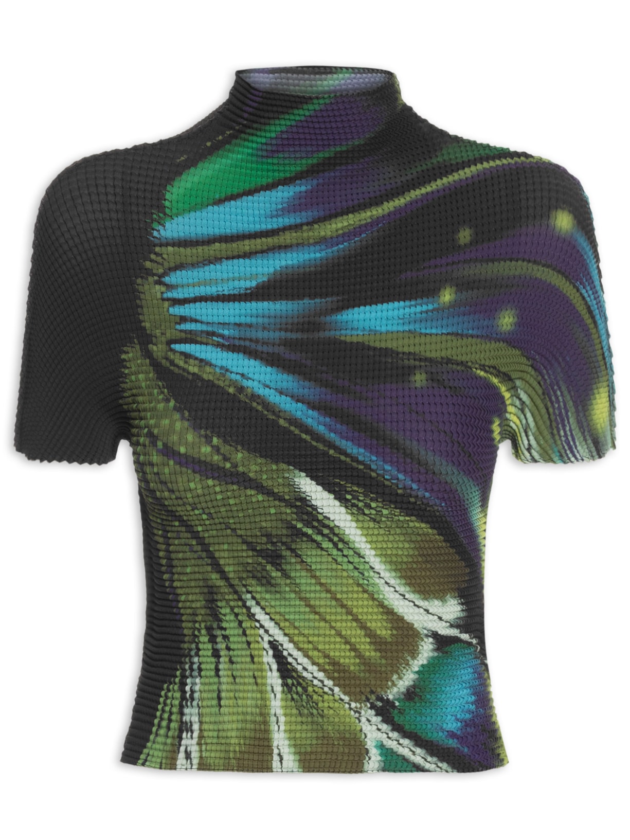 Blusa Feminina Pixel Butterfly Tex Preto Osklen