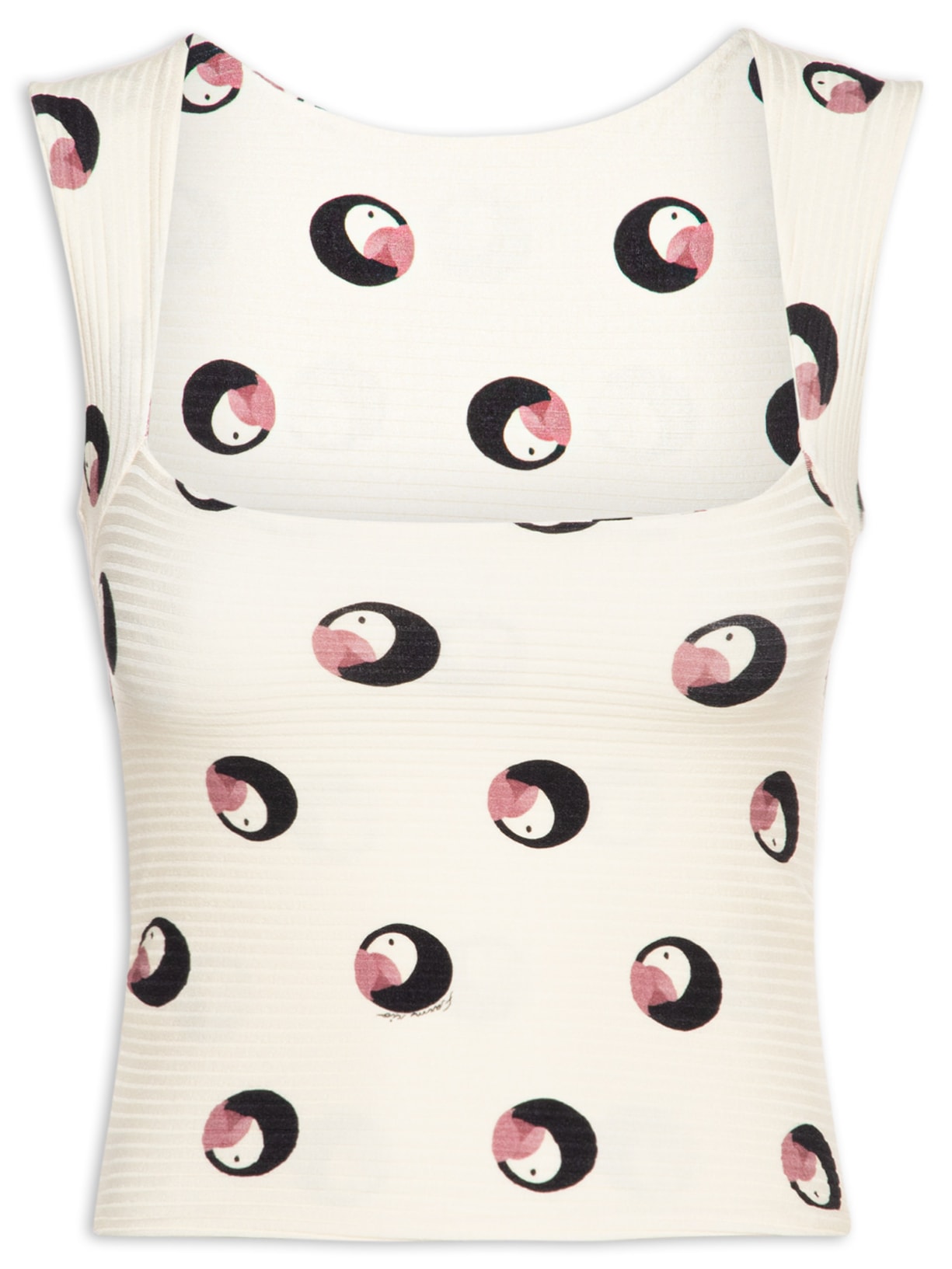Blusa Feminina Poá Ararinha - Bege
