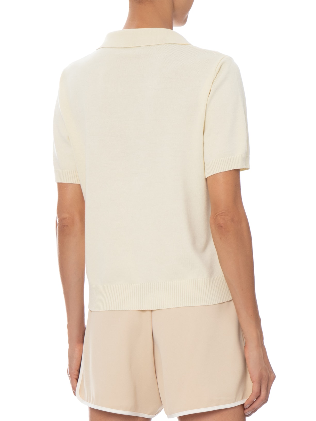 Blusa Feminina Polo em Tricot Amarelo Market 33