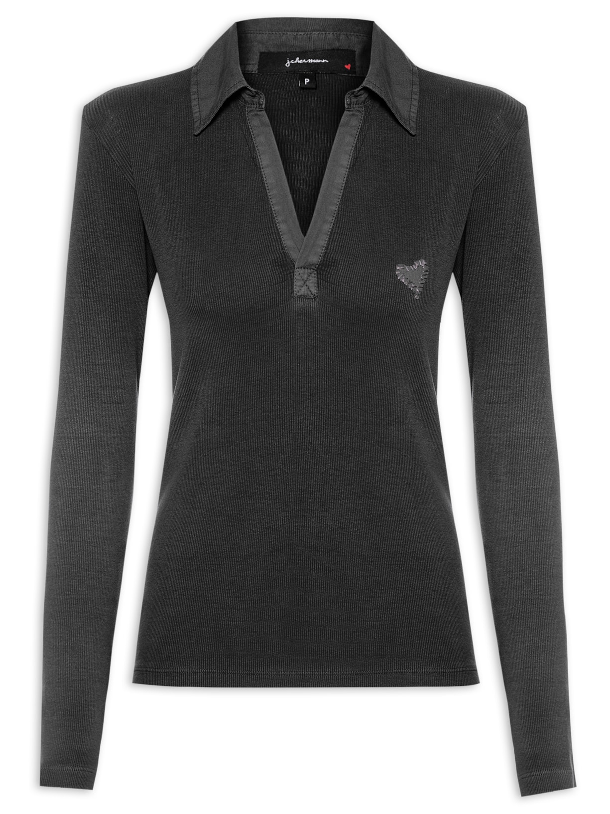 Blusa Feminina Polo Fernanda - Preto