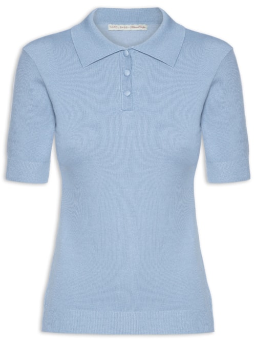 Blusa Feminina Polo Núbia - Azul