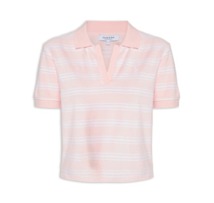 Blusa Feminina Polo Terry - Rosa
