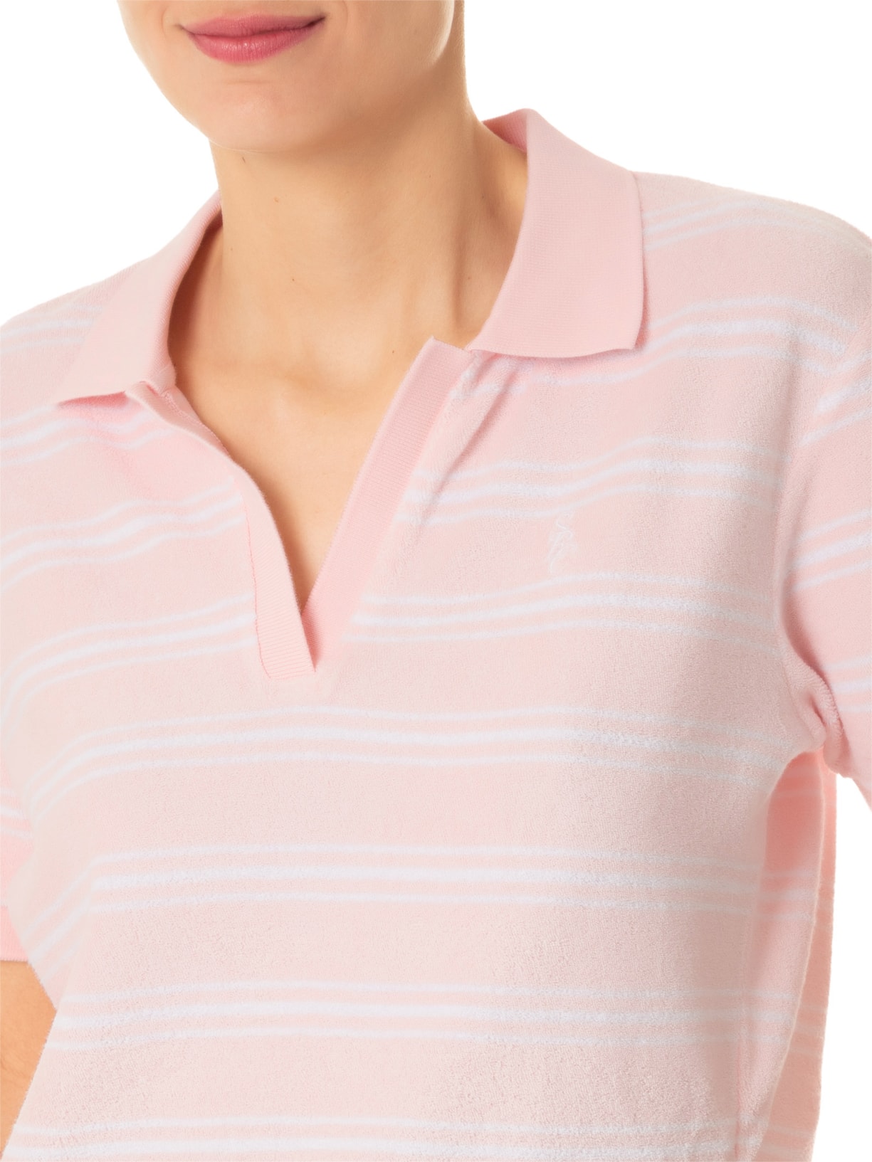 Blusa Feminina Polo Terry Rosa Sporty & Rich