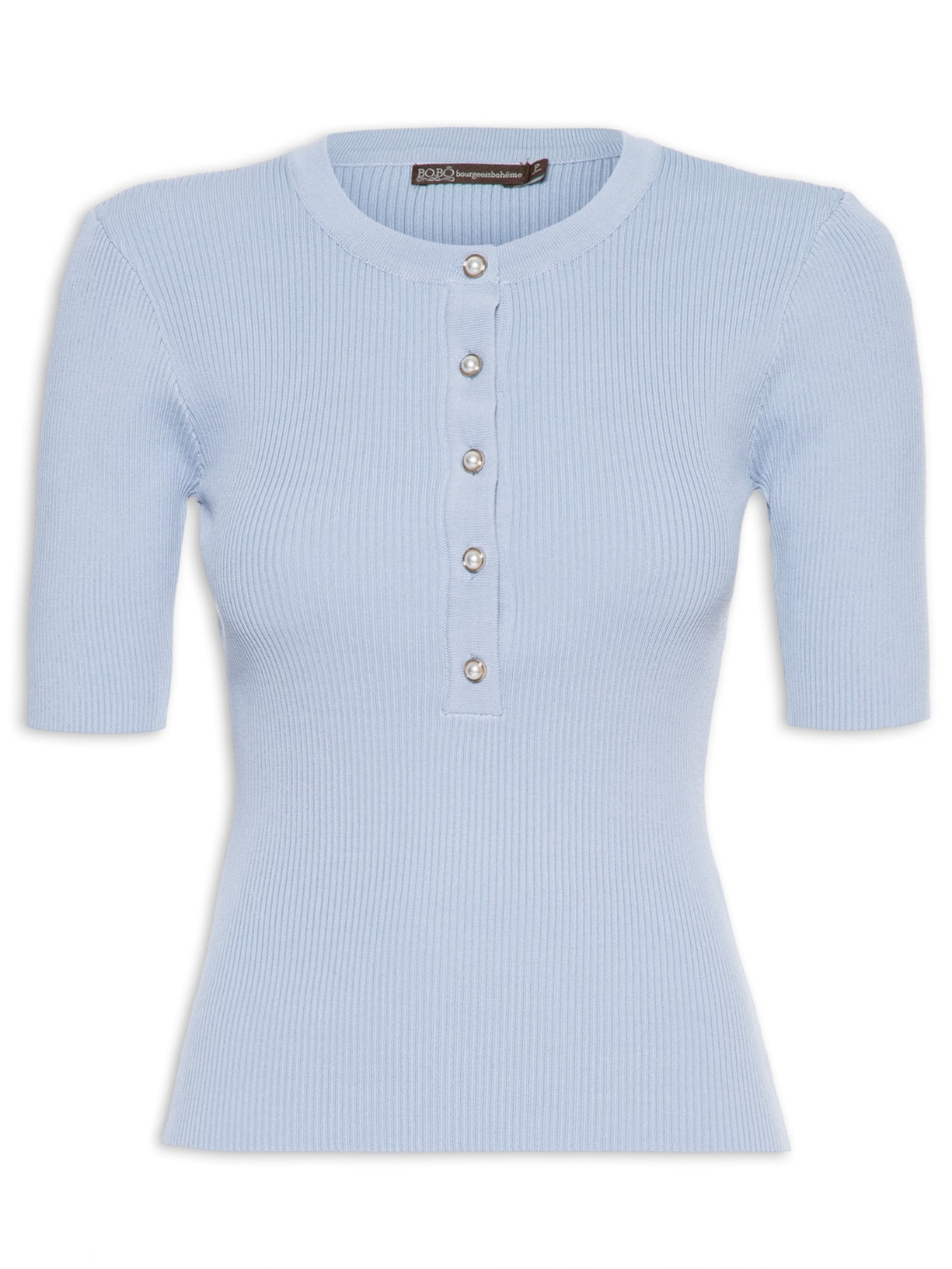 Blusa Feminina Polo Tricot - Azul