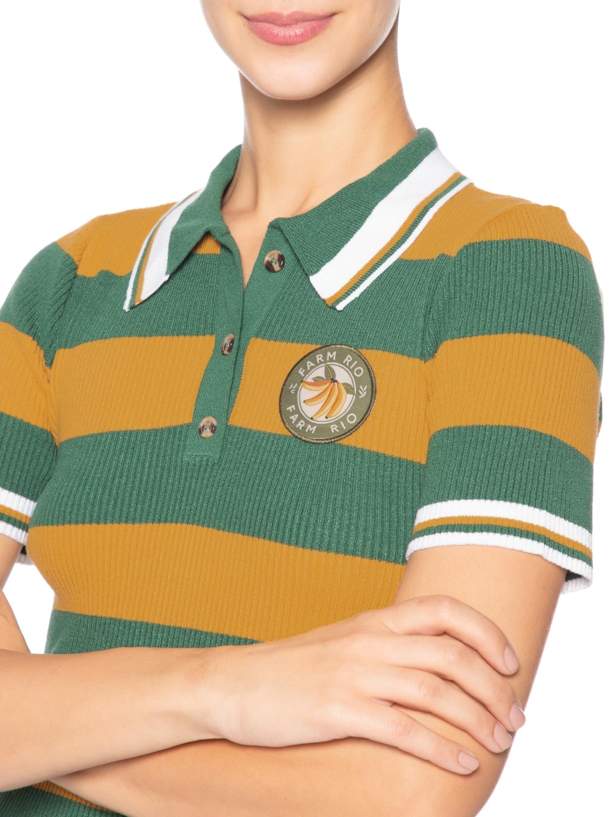 Blusa Feminina Polo Tricot Brasil Verde Farm