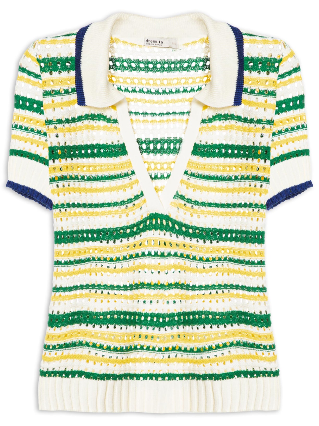 Blusa Feminina Polo Tricot Copa - Off White