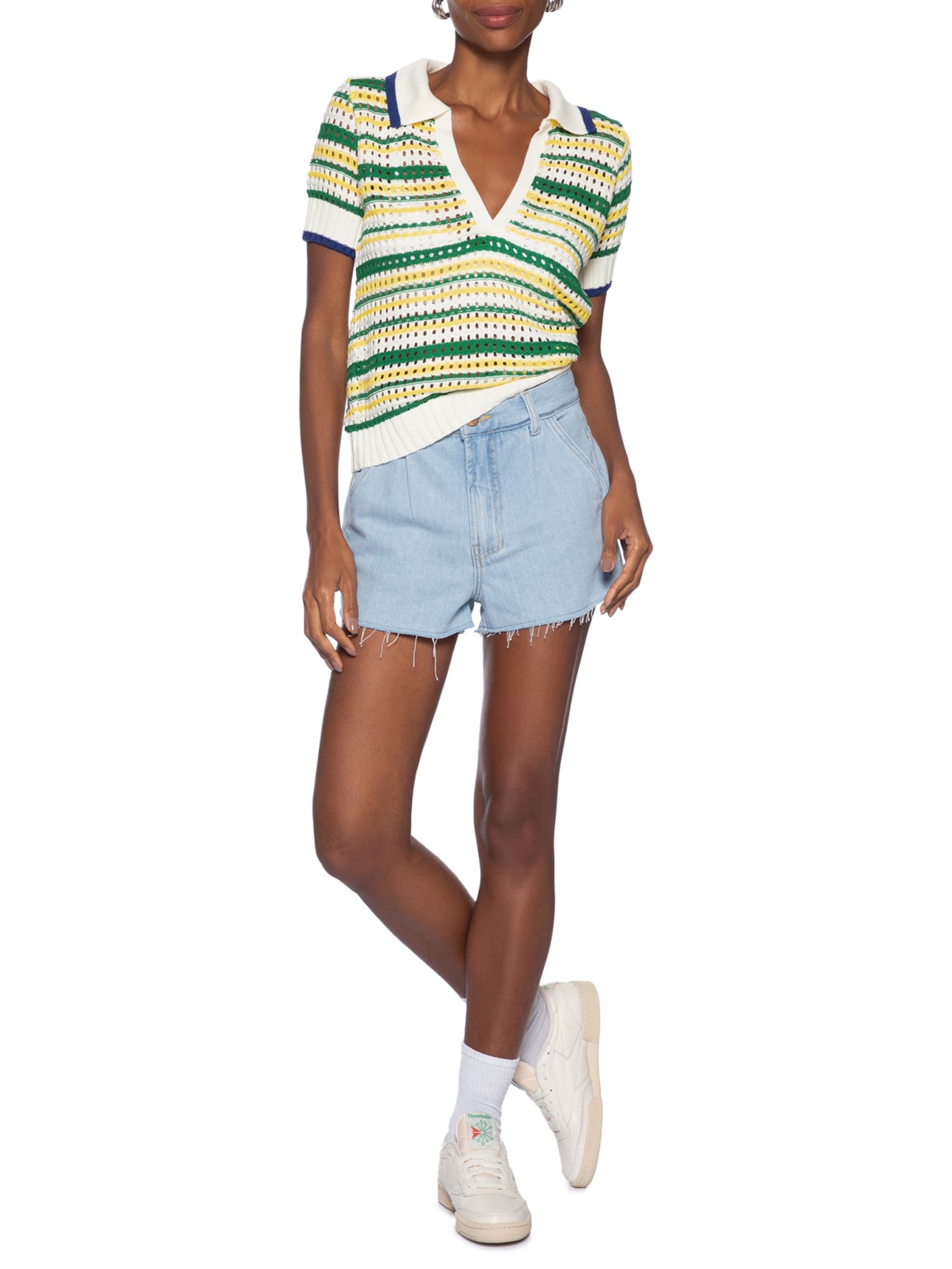 Blusa Feminina Polo Tricot Copa Off White Dress To