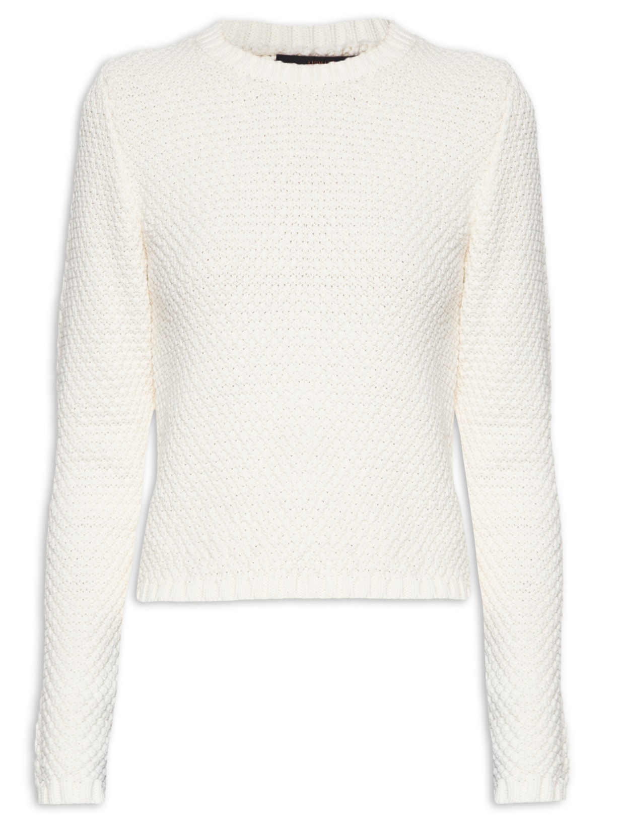 Blusa Feminina Ponto Pipoca Tricot - Off White