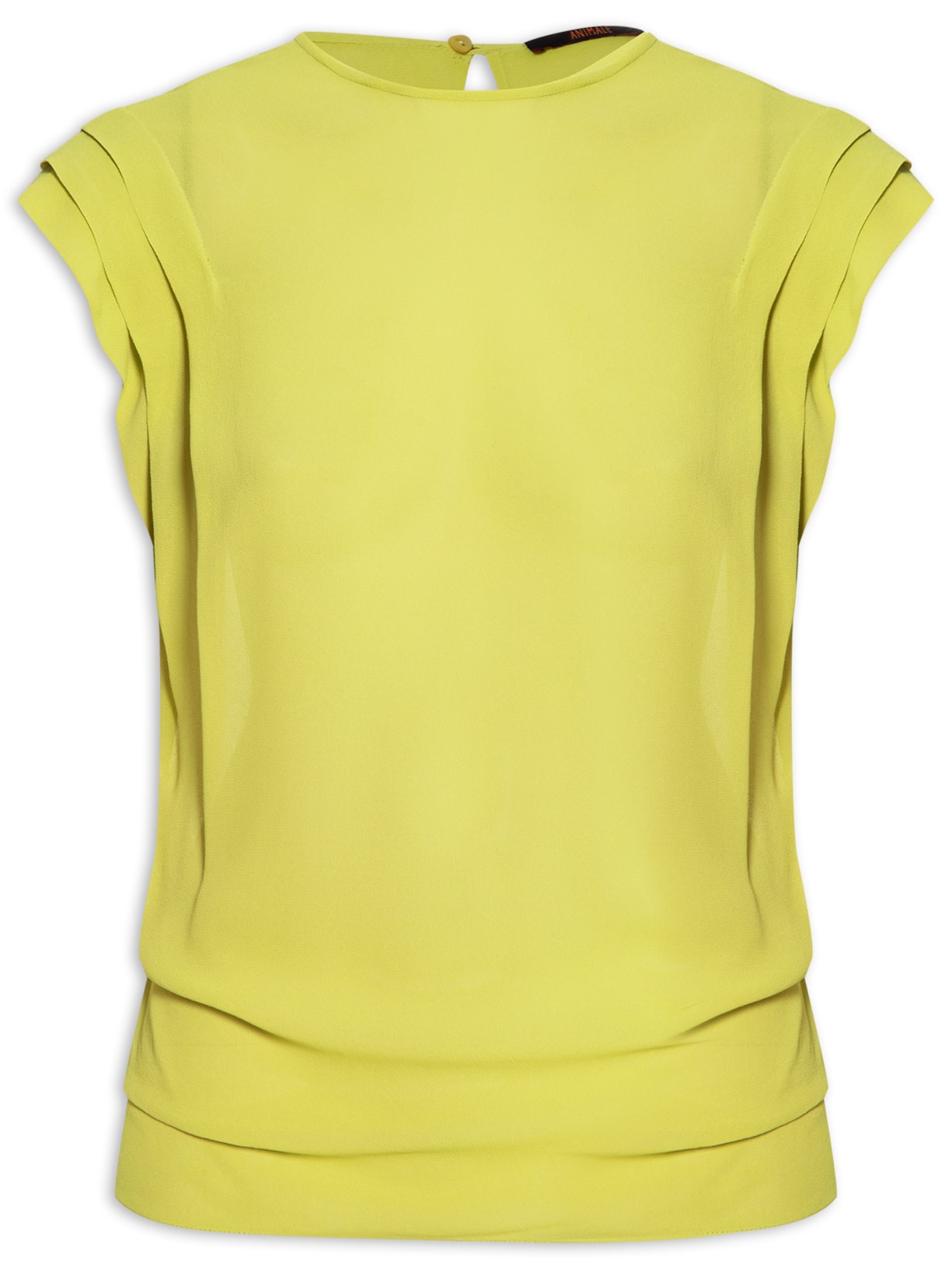 Blusa Feminina Pregas Ombro Mineral - Verde