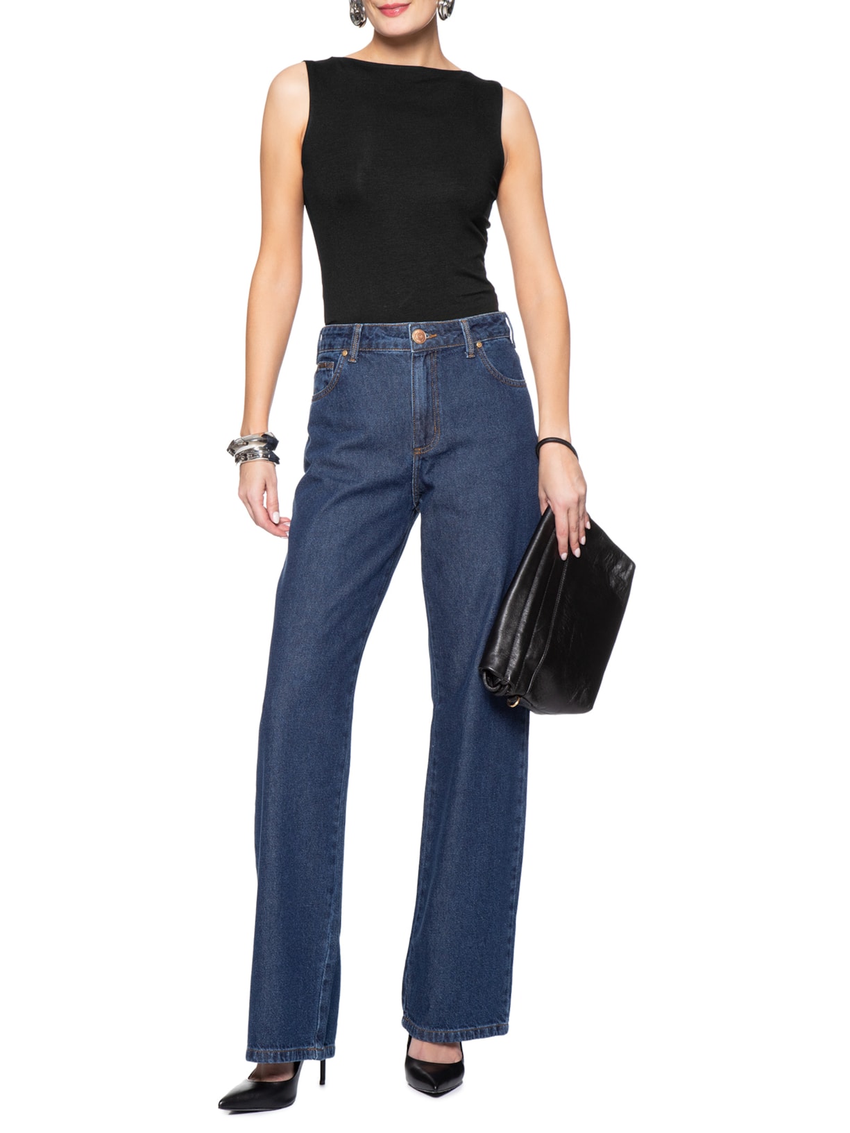 Blusa Feminina Preto Forum