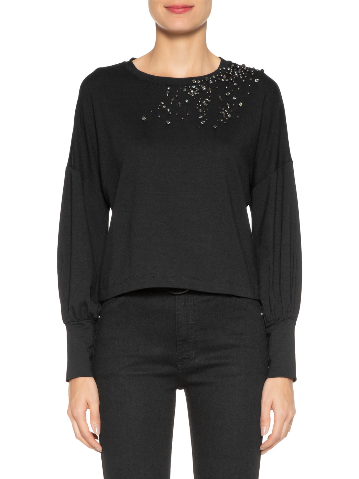 Blusa Feminina Priscila Preto Le Lis