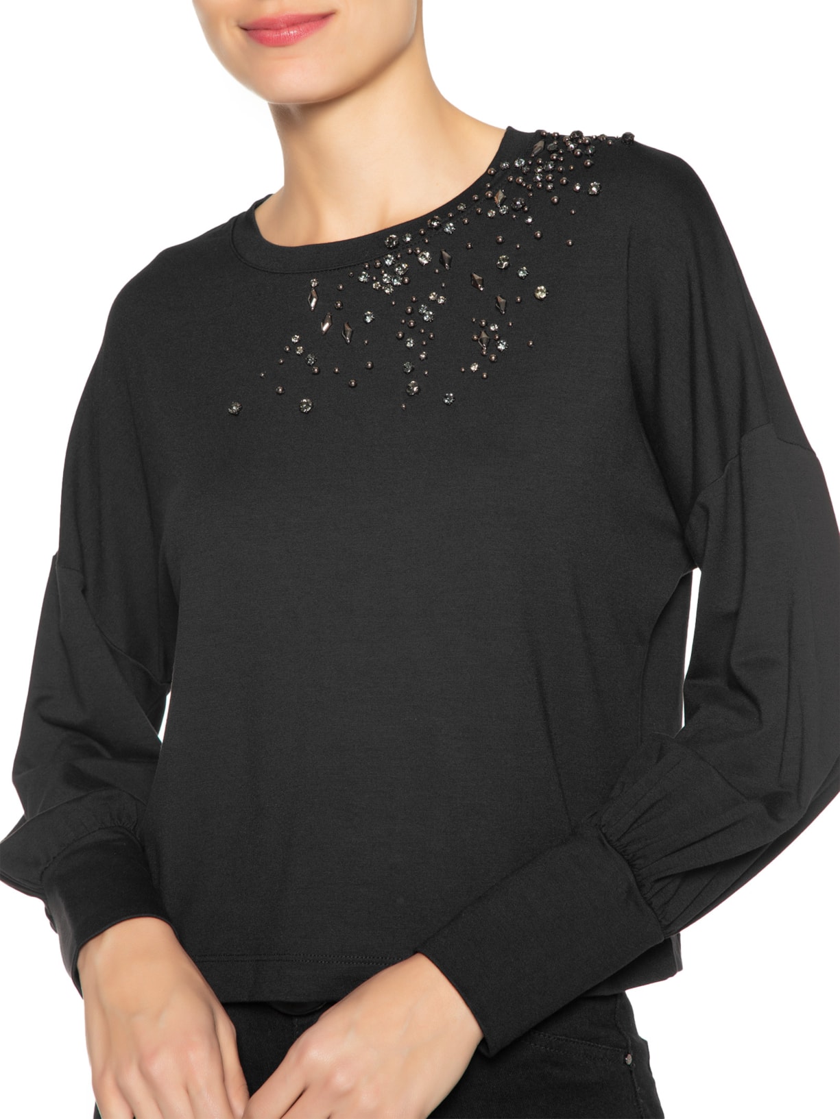 Blusa Feminina Priscila Preto Le Lis