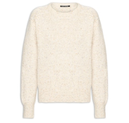 Blusa Feminina Pull De Tricot - Bege