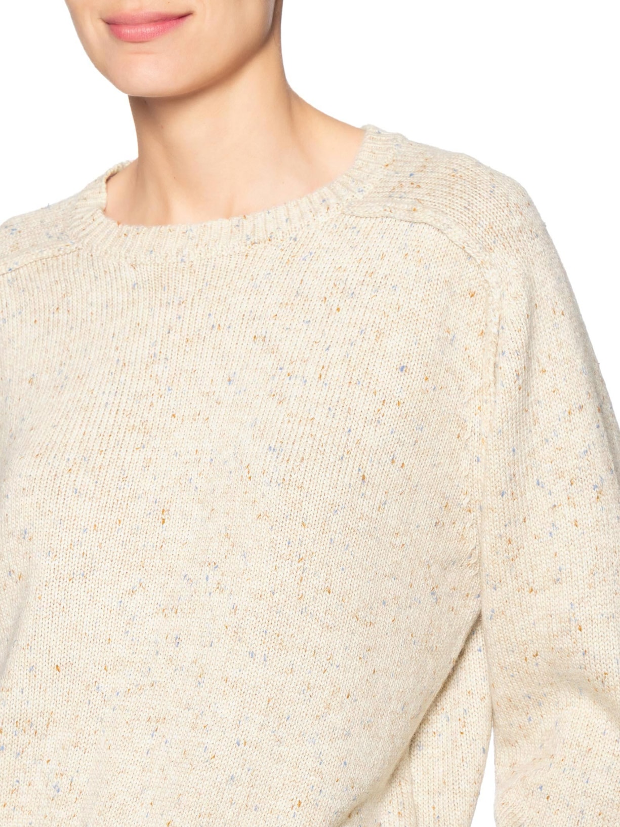 Blusa Feminina Pull De Tricot Bege Animale Jeans