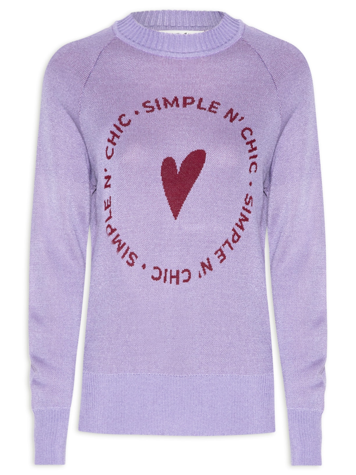 Blusa Feminina Pull Simple N Chic - Lilás