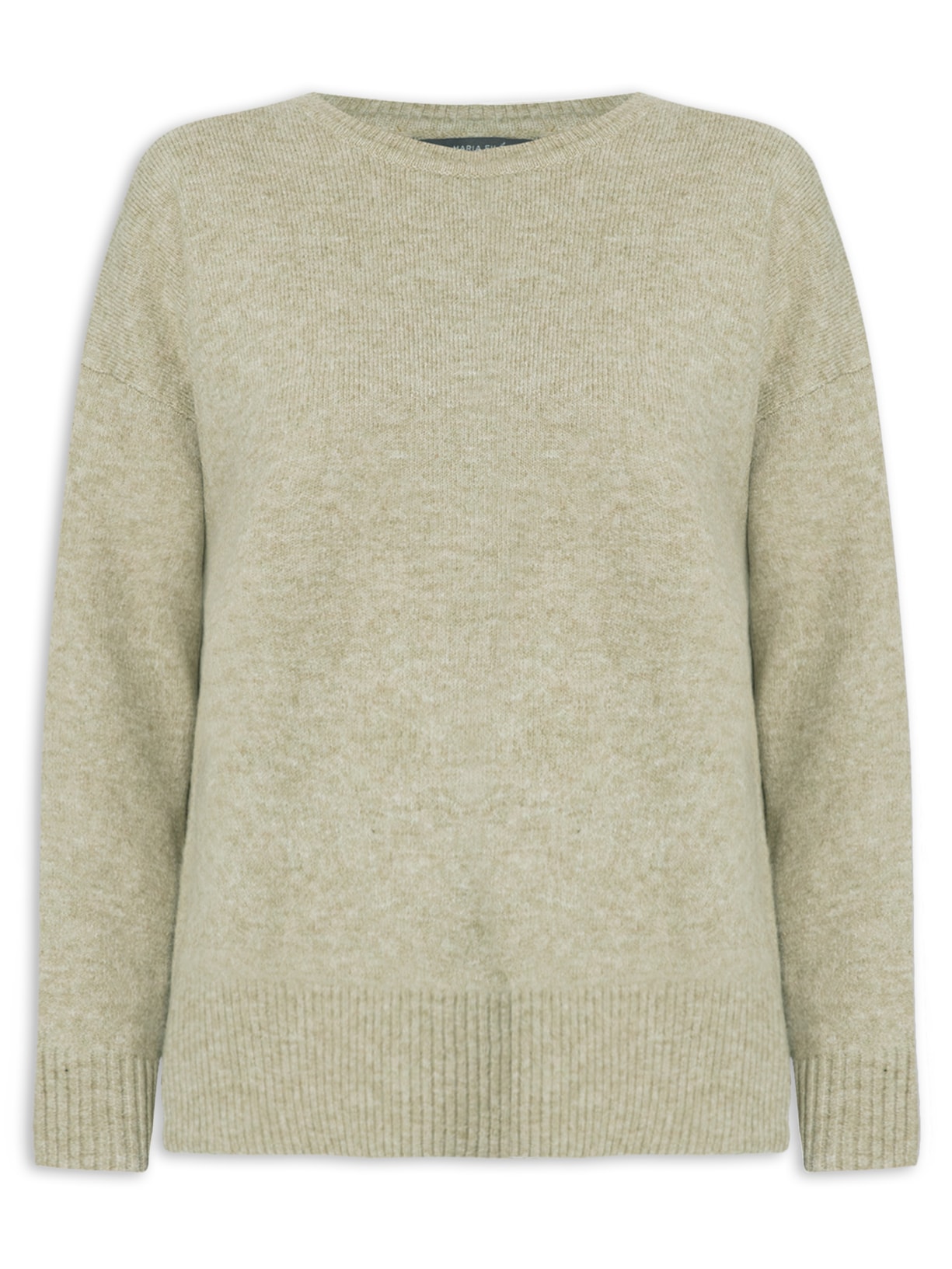 Blusa Feminina Pull Tricot Barra Canelada - Verde