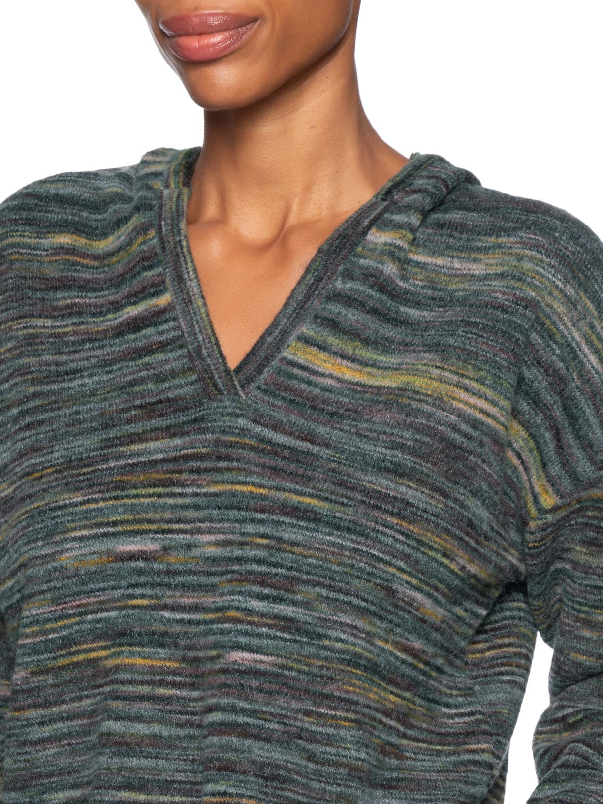 Blusa Feminina Pull Tricot Blurred Azul Maria Filó