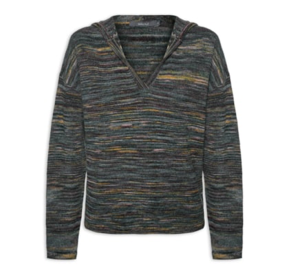 Blusa Feminina Pull Tricot Blurred - Azul