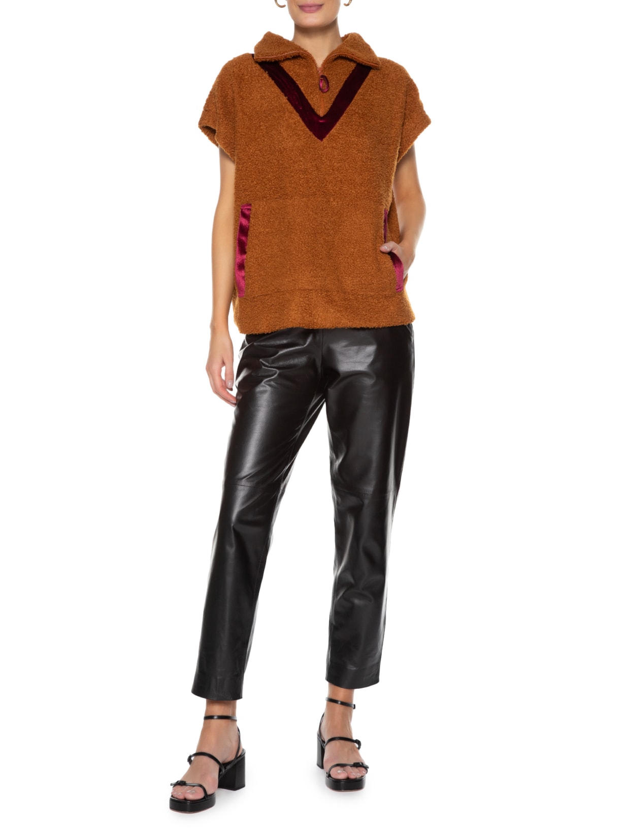 Blusa Feminina Pullover Alberta Marrom Lilly Sarti