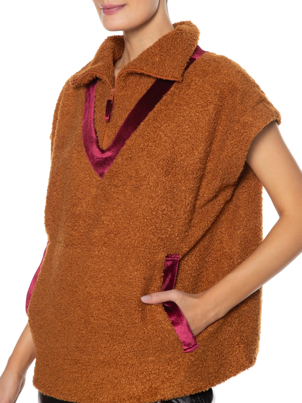 Blusa Feminina Pullover Alberta Marrom Lilly Sarti