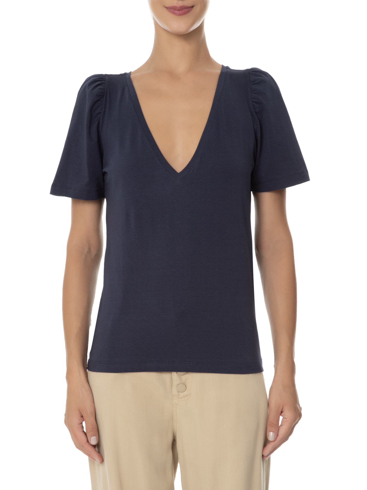 Blusa Feminina Queen M Azul Camys