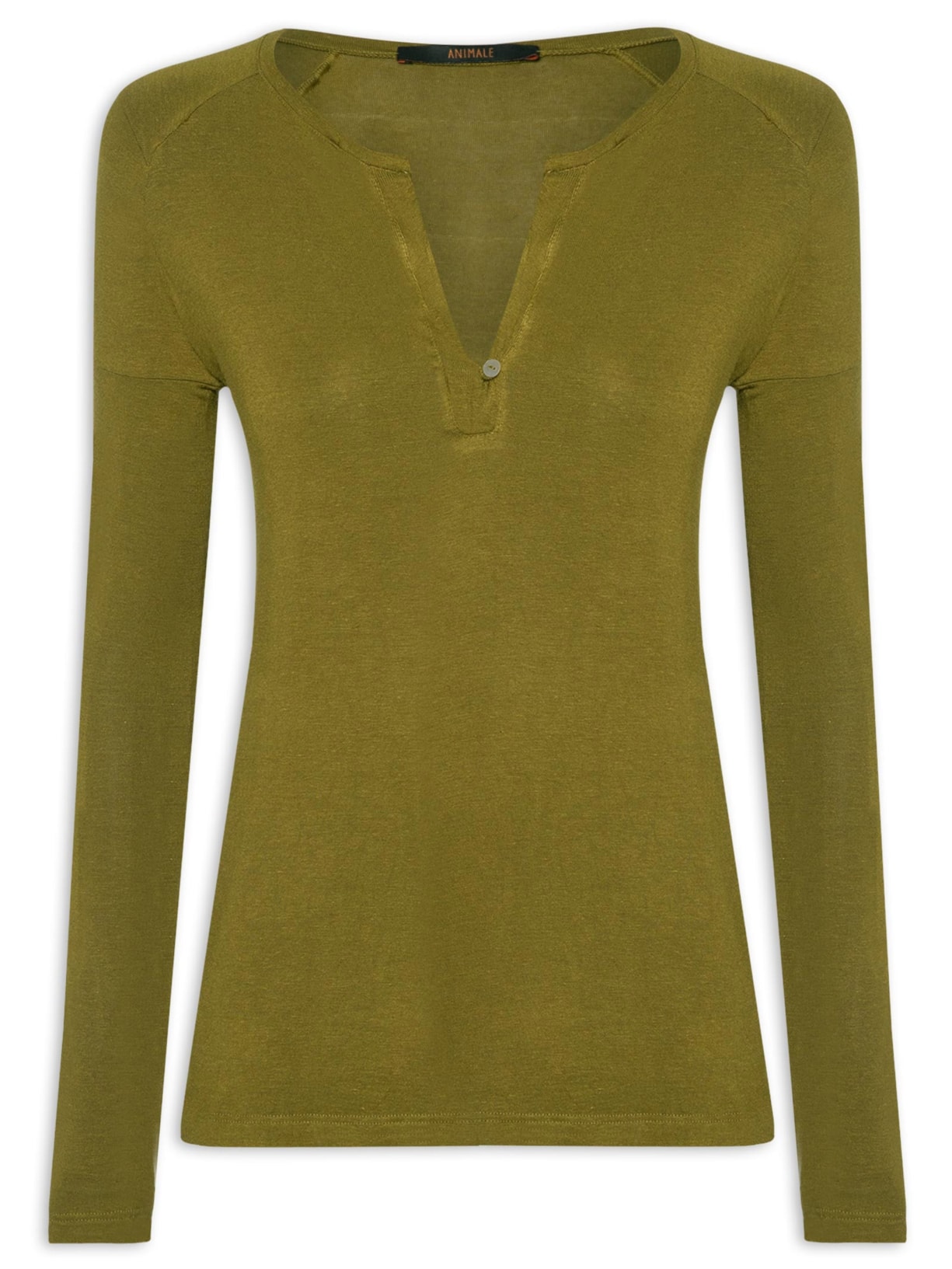 Blusa Feminina Raglan Desconstruída Basic - Verde