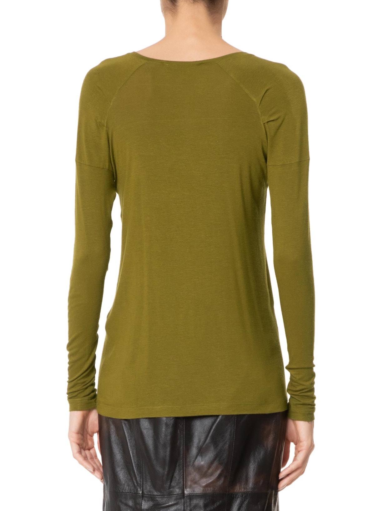 Blusa Feminina Raglan Desconstruída Basic Verde Animale