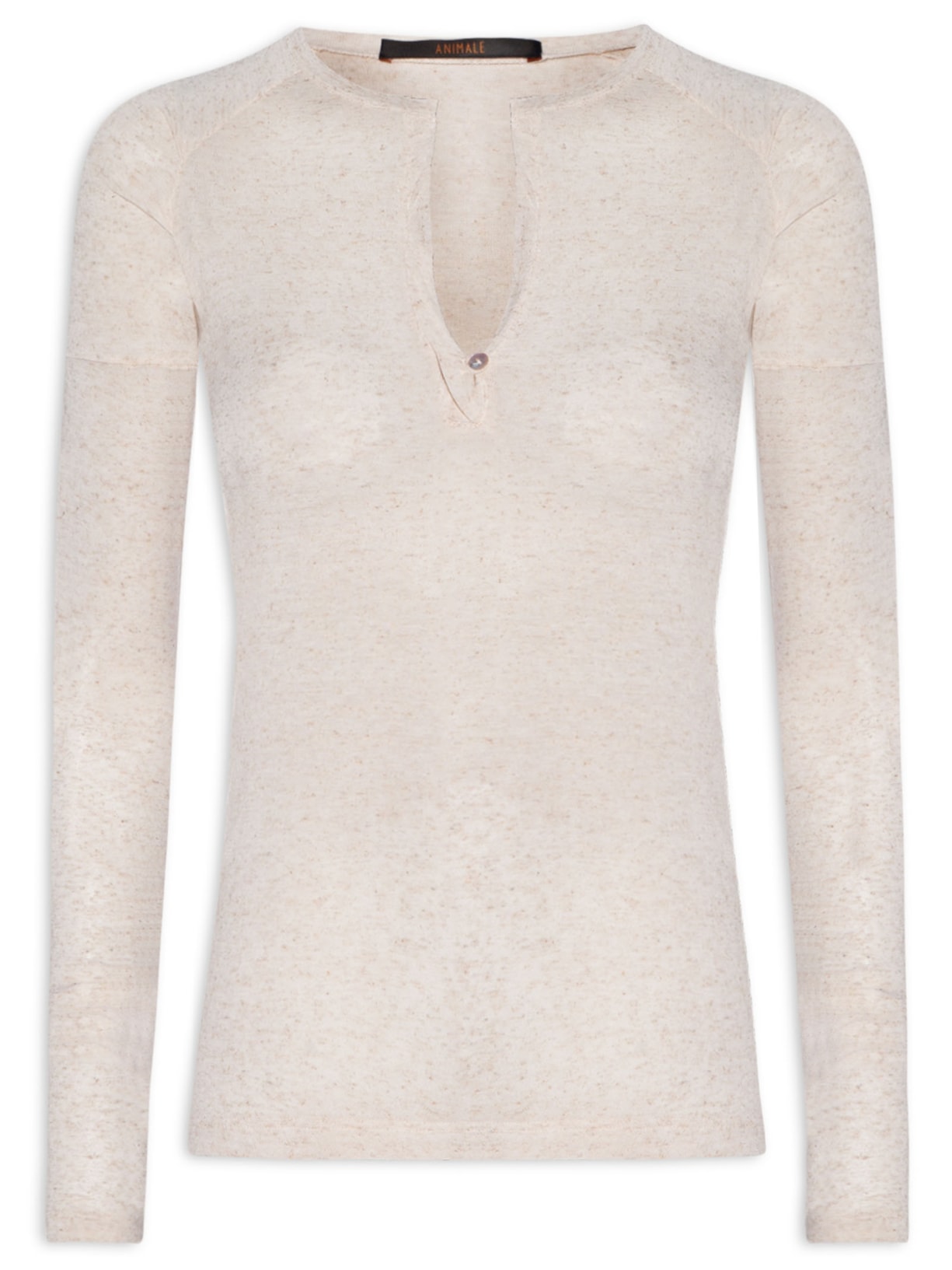 Blusa Feminina Raglan Desconstruída Básica - Branco