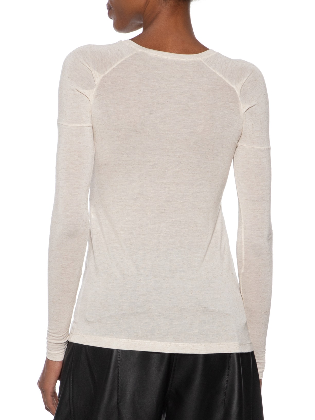 Blusa Feminina Raglan Desconstruída Básica Branco Animale