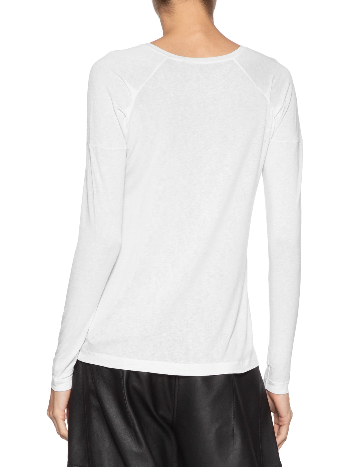 Blusa Feminina Raglan Desconstruída Branco Animale