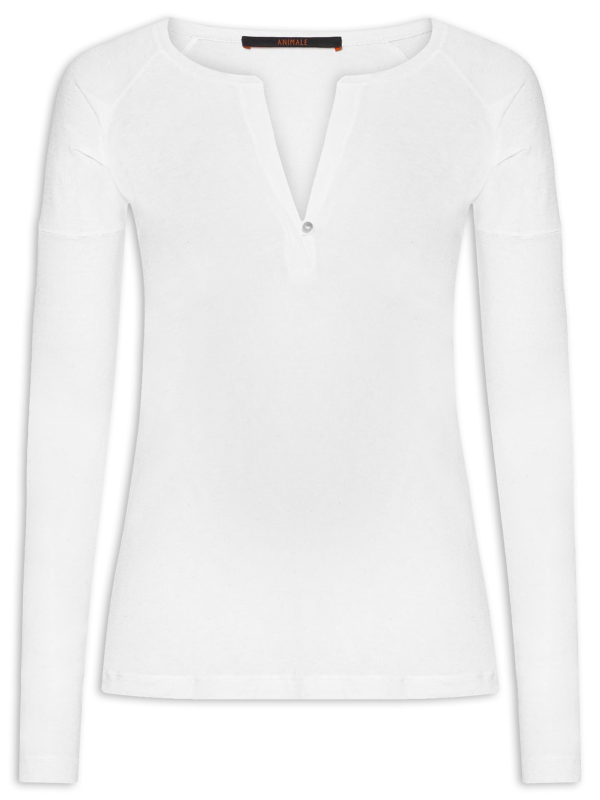 Blusa Feminina Raglan Desconstruída - Branco