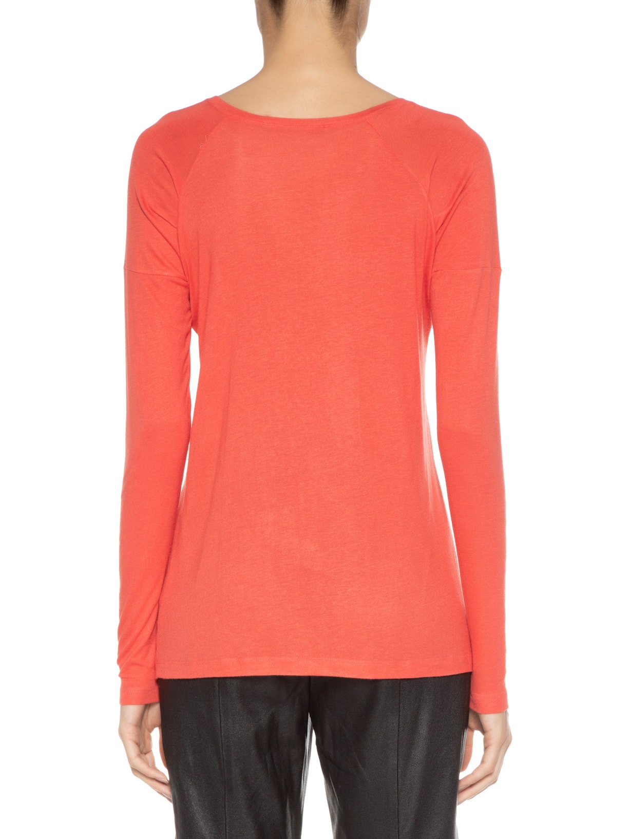 Blusa Feminina Raglan Desconstruída Laranja Animale