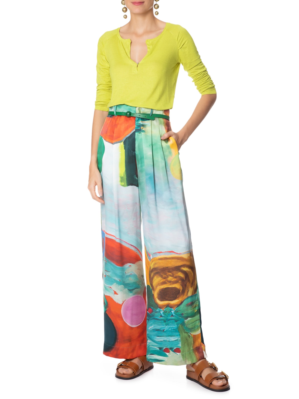 Blusa Feminina Raglan Desconstruída Verde Animale