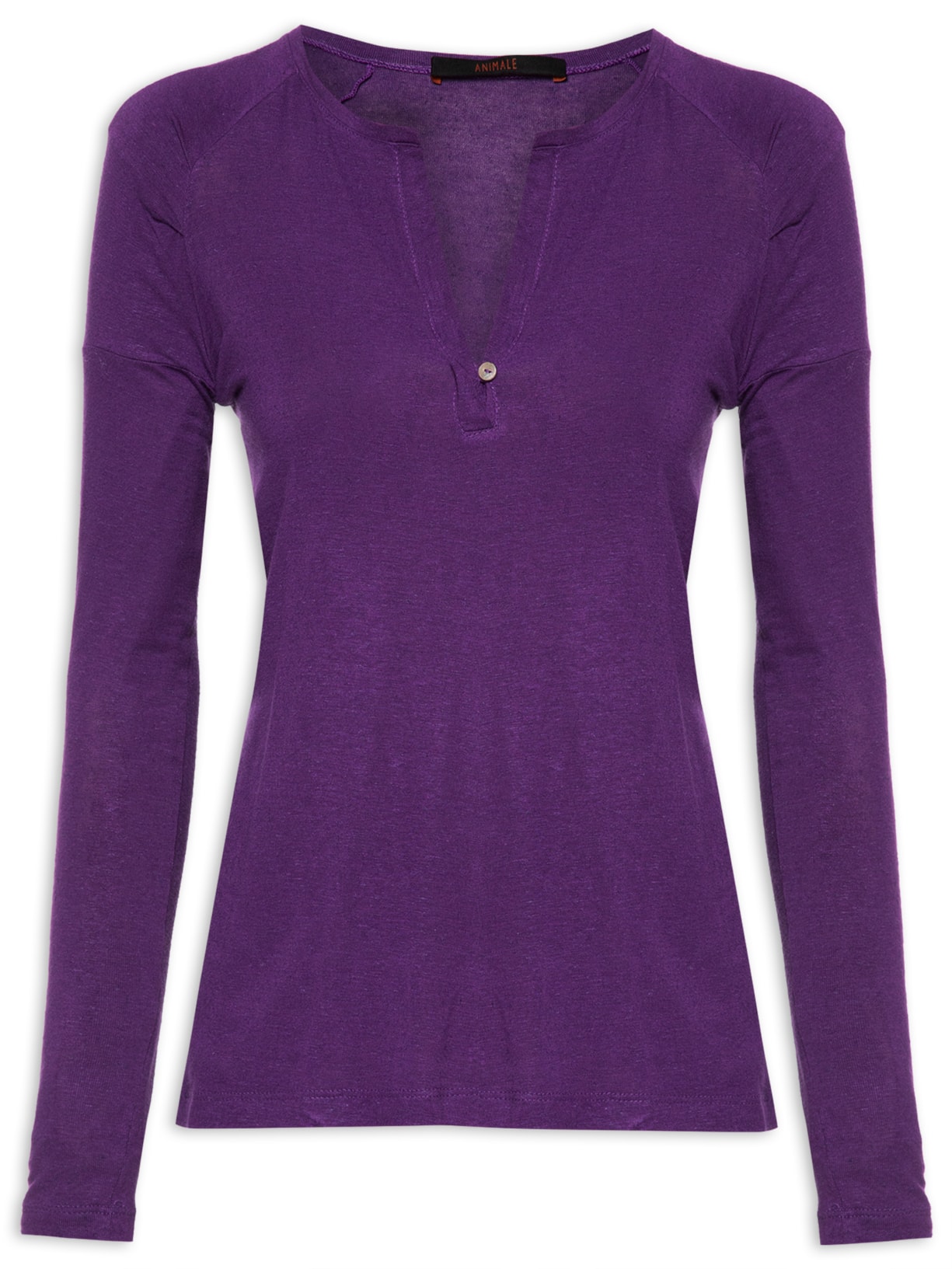 Blusa Feminina Raglan Descontruída Plum - Roxo
