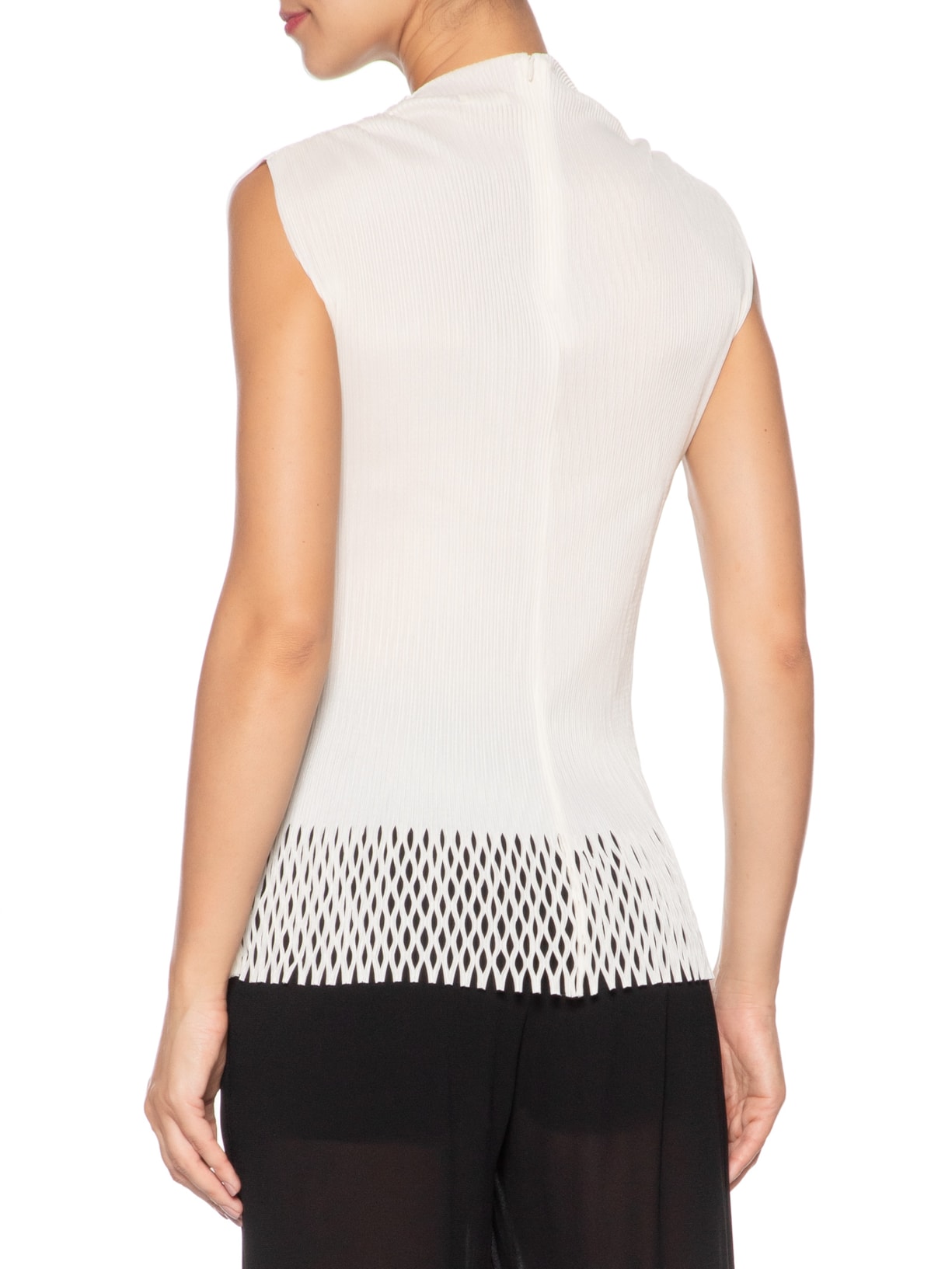 Blusa Feminina Raglan Gola Plisse Off White Osklen